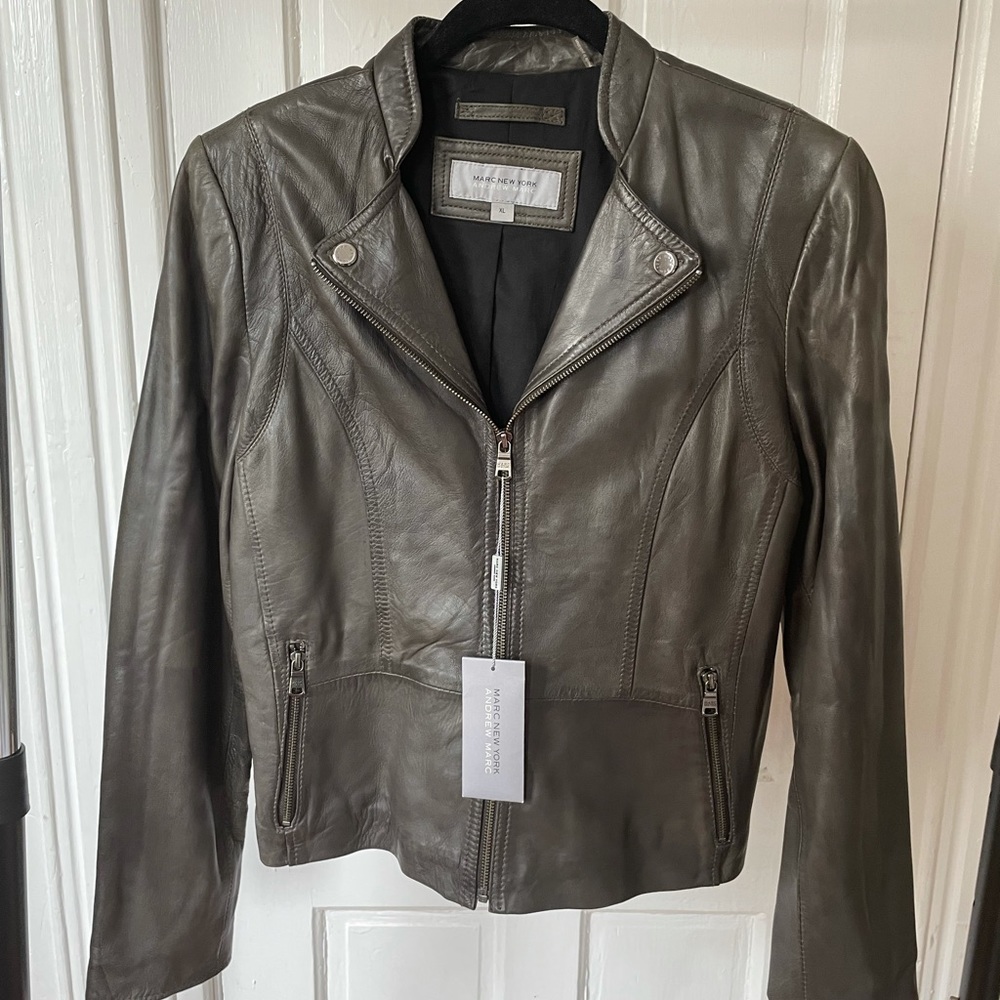 Marc Jacobs- Andrew Marc womens XL leather jacket